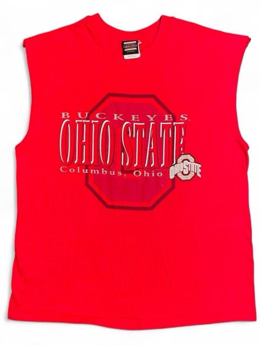 90s Ohio State Buckeyes Red Sleeveless Tee